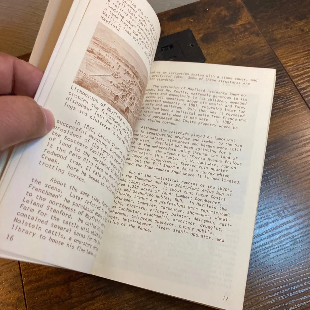 Mayfield Palo Alto Lost Town Historical Book 1850-1925 California Santa Clara